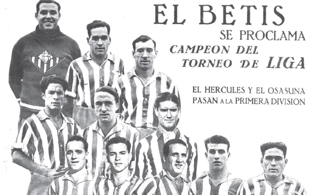 Betis campeón Liga 1934-35